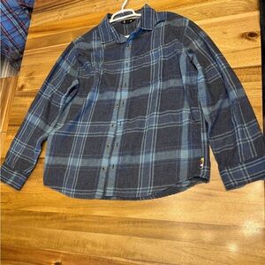 Sherpa Blue Plaid Button-Up Shirt